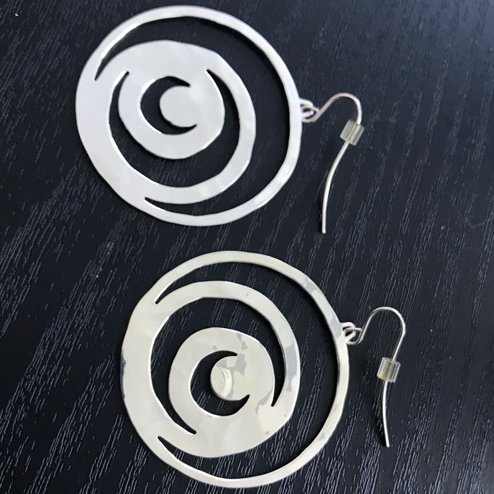RLM Studio SS hammered dangle earrings